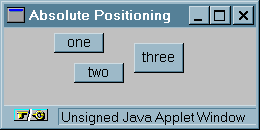 No Layout Manager