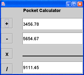 Pocket Calculator Window